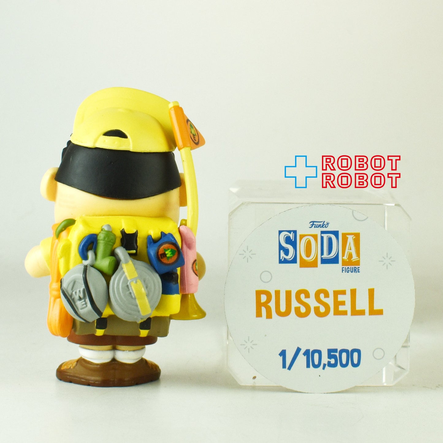 ファンコ SODA ソーダ缶 ディズニー カールじいさんの空飛ぶ家 ラッセル・キム ビニールフィギュア