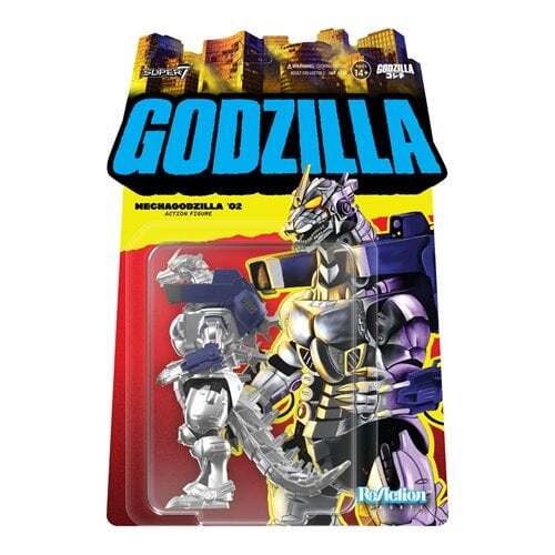 スーパー7 リ・アクション ゴジラ x メカゴジラ / メカゴジラ 2002 3.75インチ アクションフィギュア 未開封