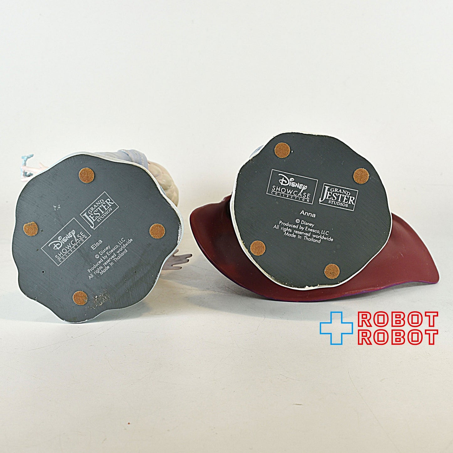 ディズニーショーケース ジムショア アナと雪の女王 アナ＆エルサ 胸像 スタチュー セット 開封箱付き