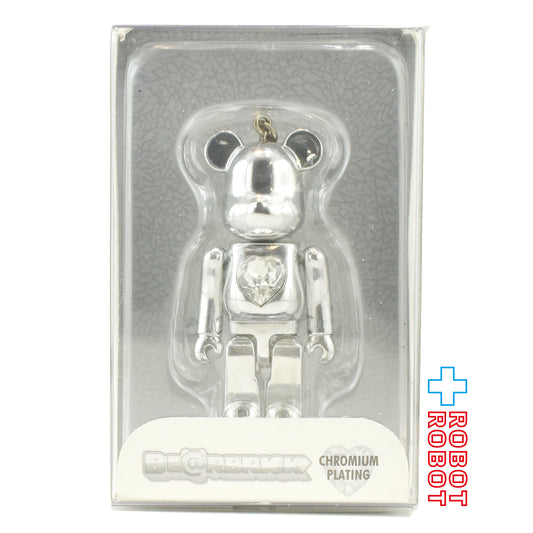 メディコム ベアブリック BE@RBRICK 100% 2013 クリスタルハート クロームメッキモデル 未開封 ４号店商品