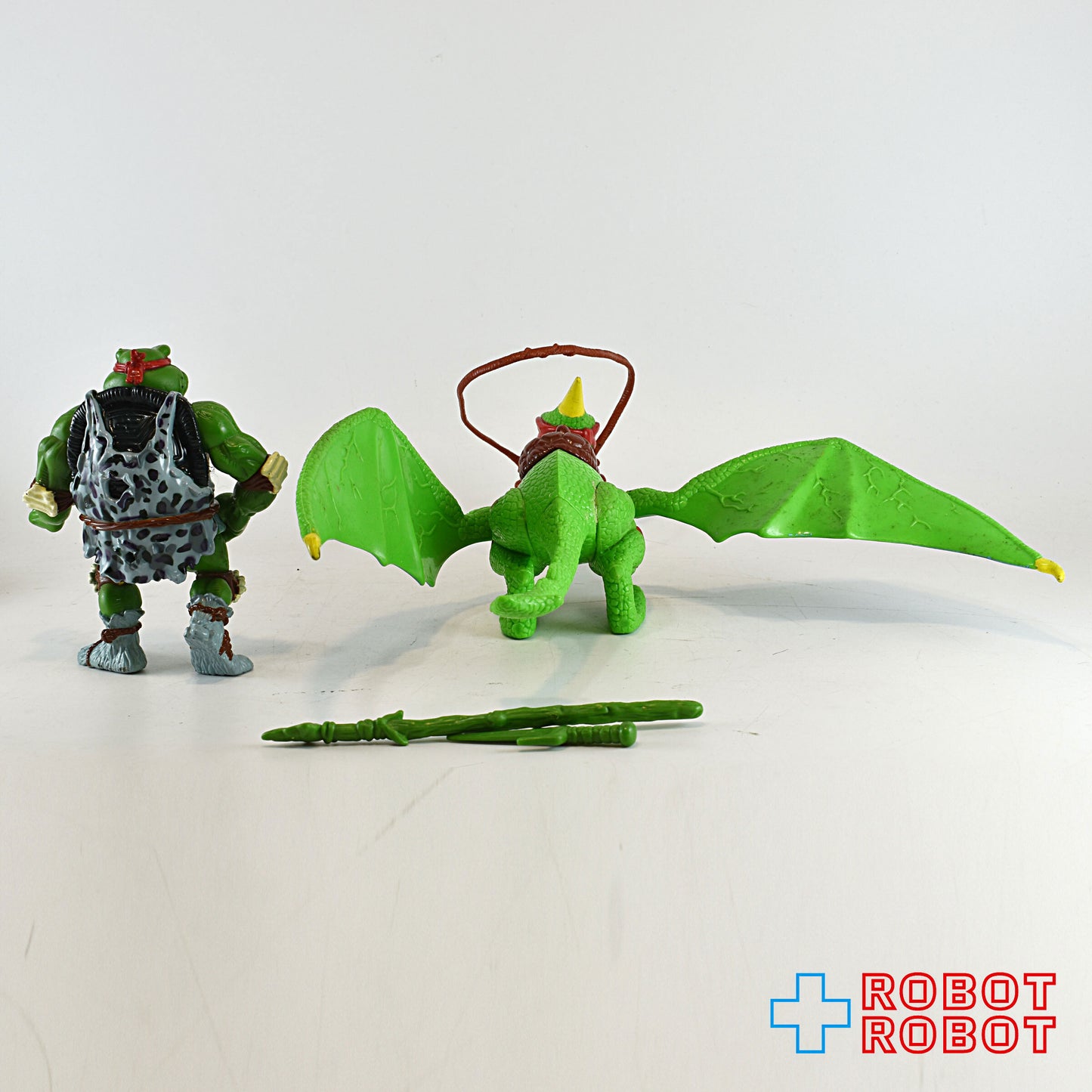 プレイメイツ ティーンエイジ・ミュータント・ニンジャ・タートルズ TMNT ケイブラファエロと恐竜 アクションフィギュア ルース完品