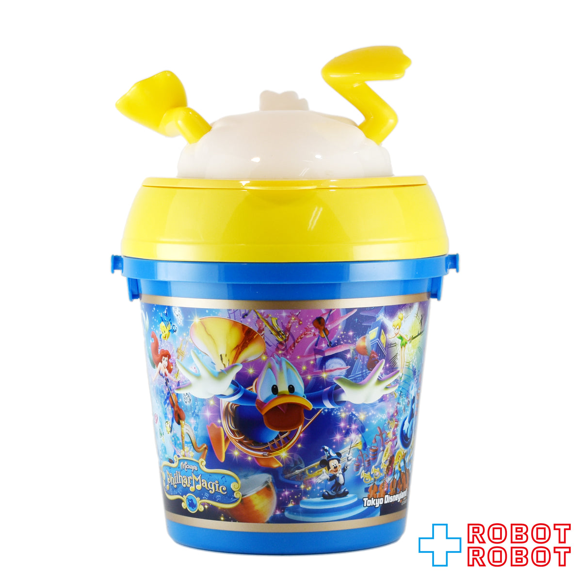 TDL 東京ディズニーランド ミッキーのフィルハーマジック ドナルドダック ポップコーンバケット ストラップ付き