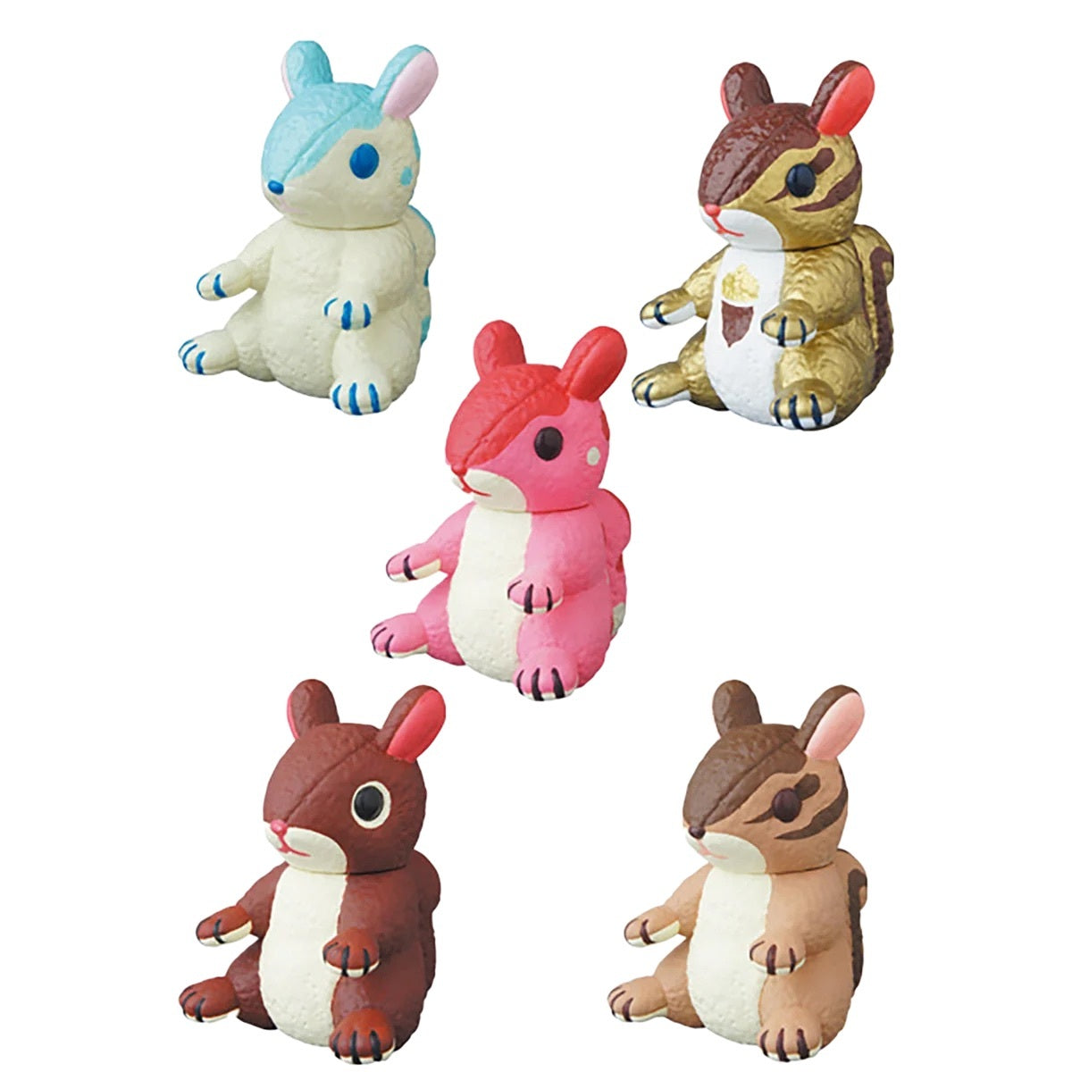 メディコム VAG Vinyl Artist Gacha [シリーズ25] Komugi the chipmunk 全5種セット ４号店商品