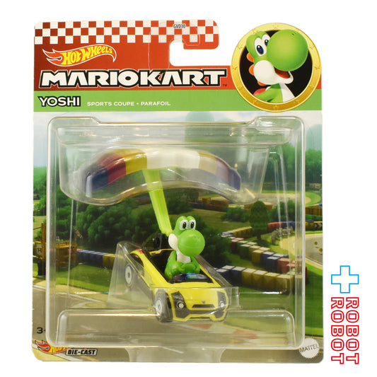 ホットウィール マリオカート ヨッシー スポーツ・クーペ ＋ パラフォイル ダイキャストカー 国内版 未開封