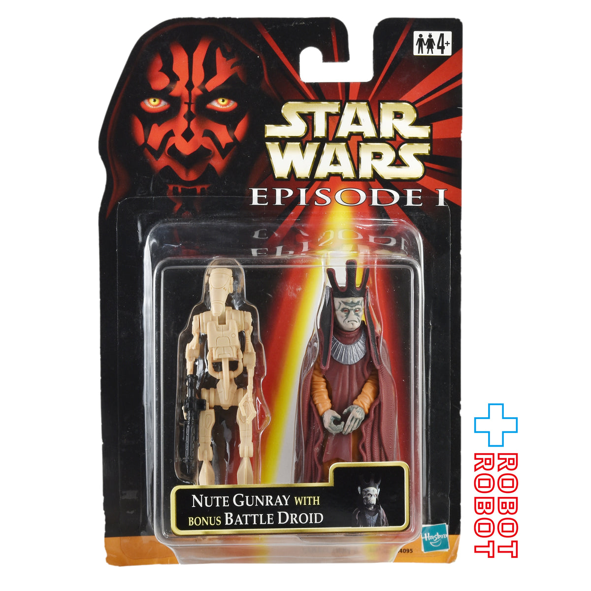 スター・ウォーズ EP1 2パック ヌート・ガンレイ w/ バトル・ドロイド 3.75インチ アクションフィギュア ヨーロッパ版 未開封