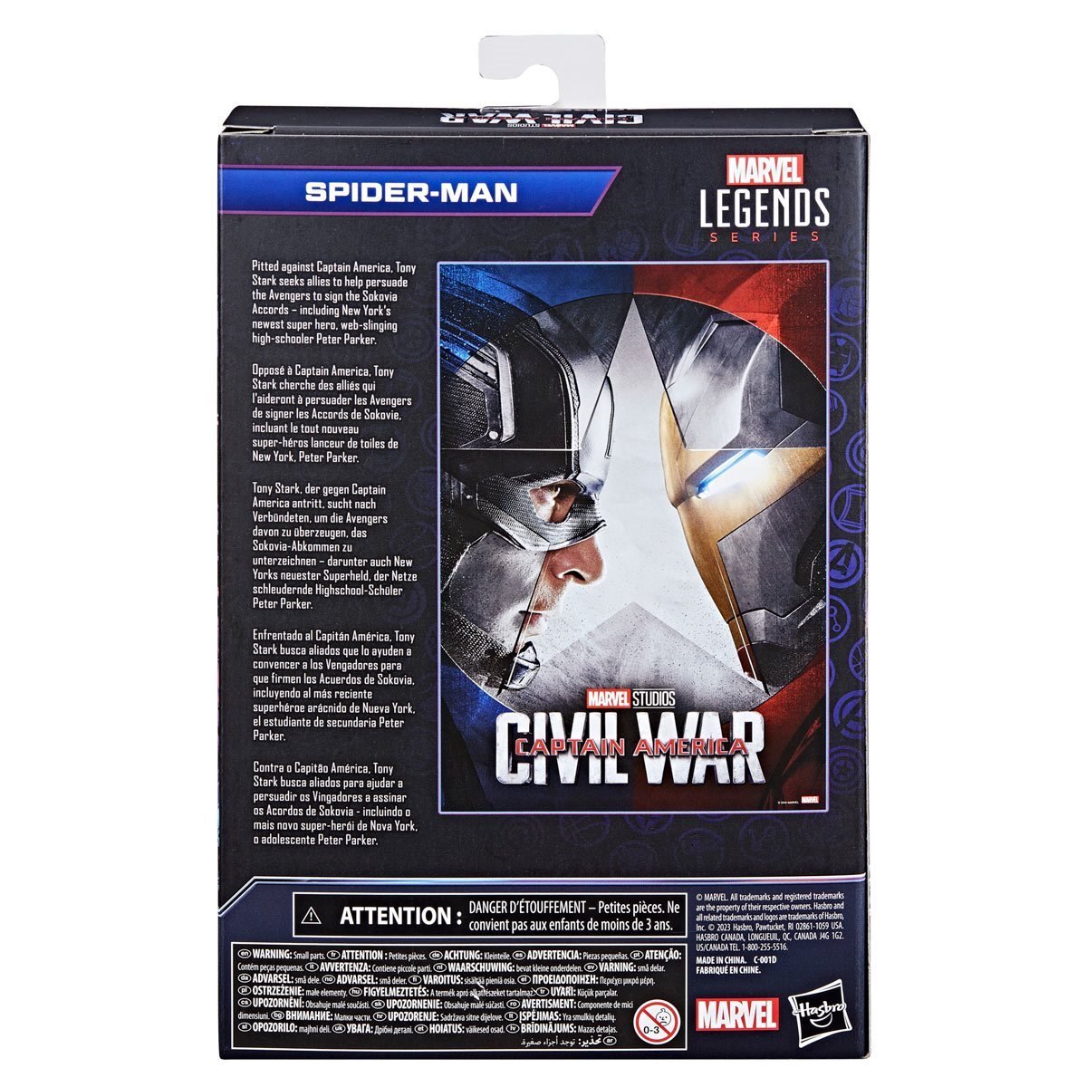 マーベルレジェンド インフィニティ・サーガ シビル・ウォー／キャプテン・アメリカ スパイダーマン 6インチ アクションフィギュア 未開封