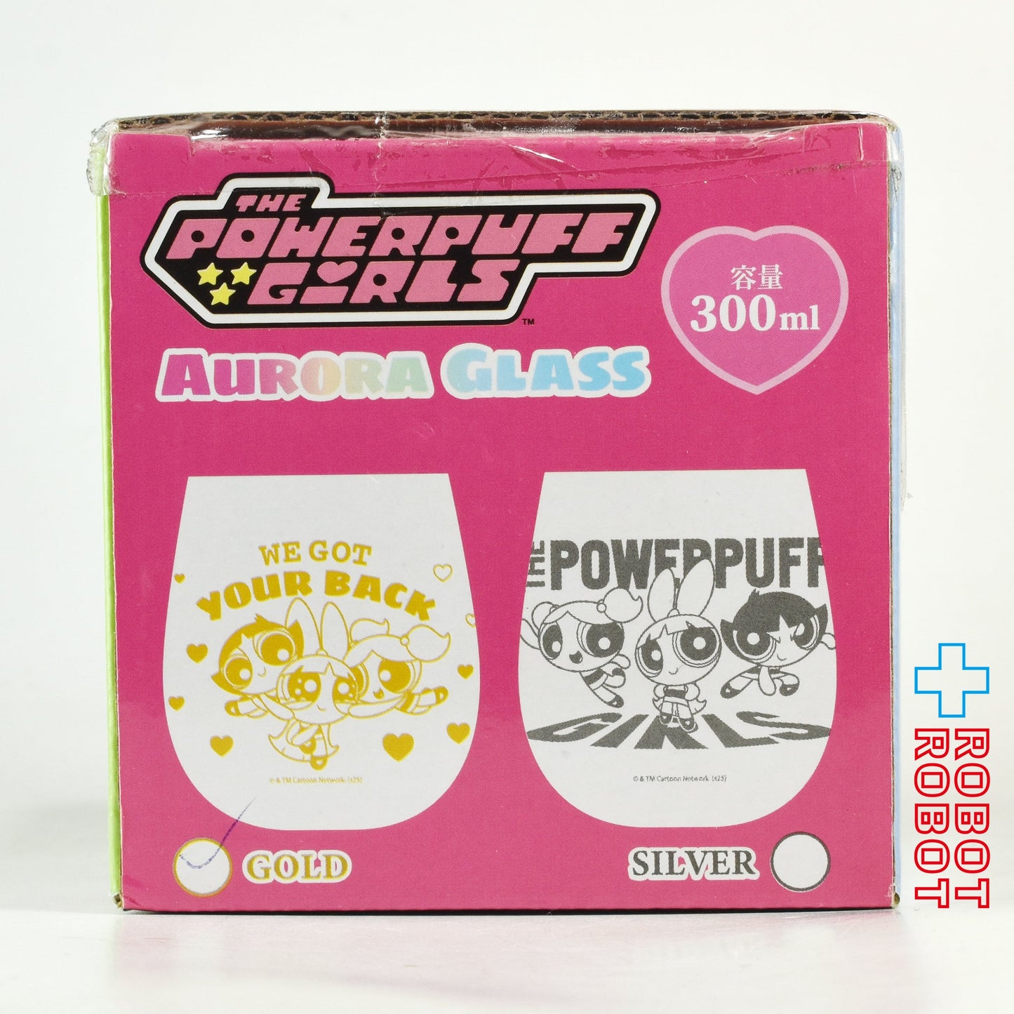 ピーナッツ・クラブ カートゥーン・ネットワーク パワーパフガールズ  オーロラグラス ゴールド 版 開封
