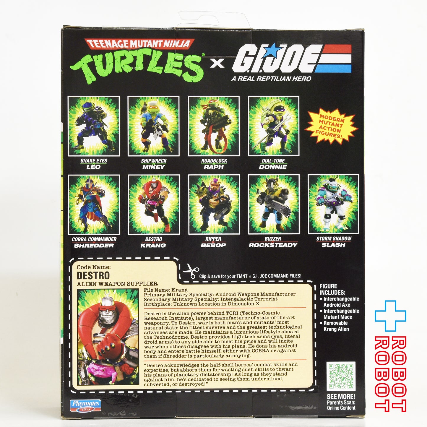 プレイメイツ ティーンエイジ・ミュータント・ニンジャ・タートルズ TMNT x G.I.ジョー クランゲ as デストロ アクションフィギュア 未開封