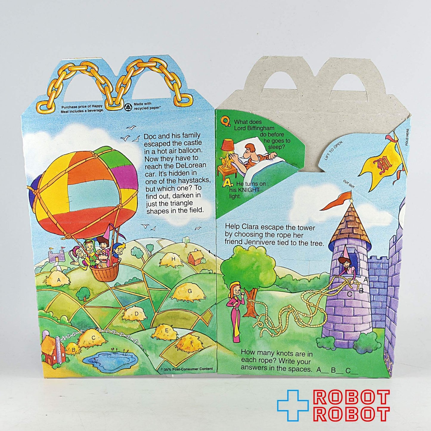 マクドナルド 空箱 バック・トゥ・ザ・フューチャー ４種セット ハッピーミールトイ