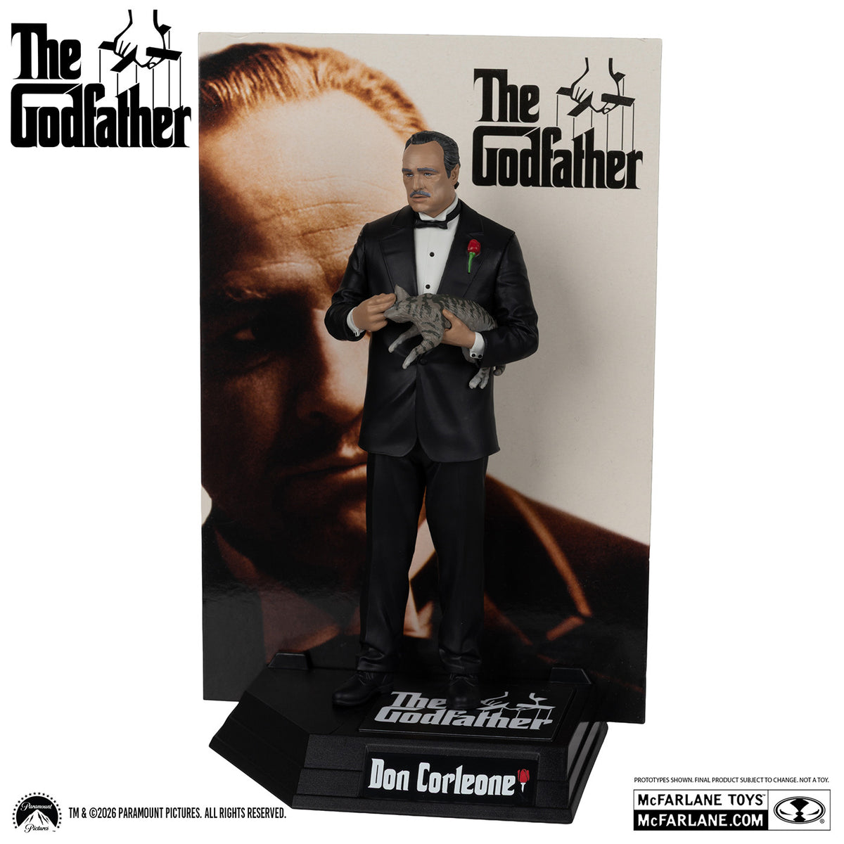 マクファーレン・トイズ ムービー・マニアックス ゴッドファーザー ドン・ヴィトー・コルレオーネ 6インチ ポーズドスタチュー フィギュア 未開封