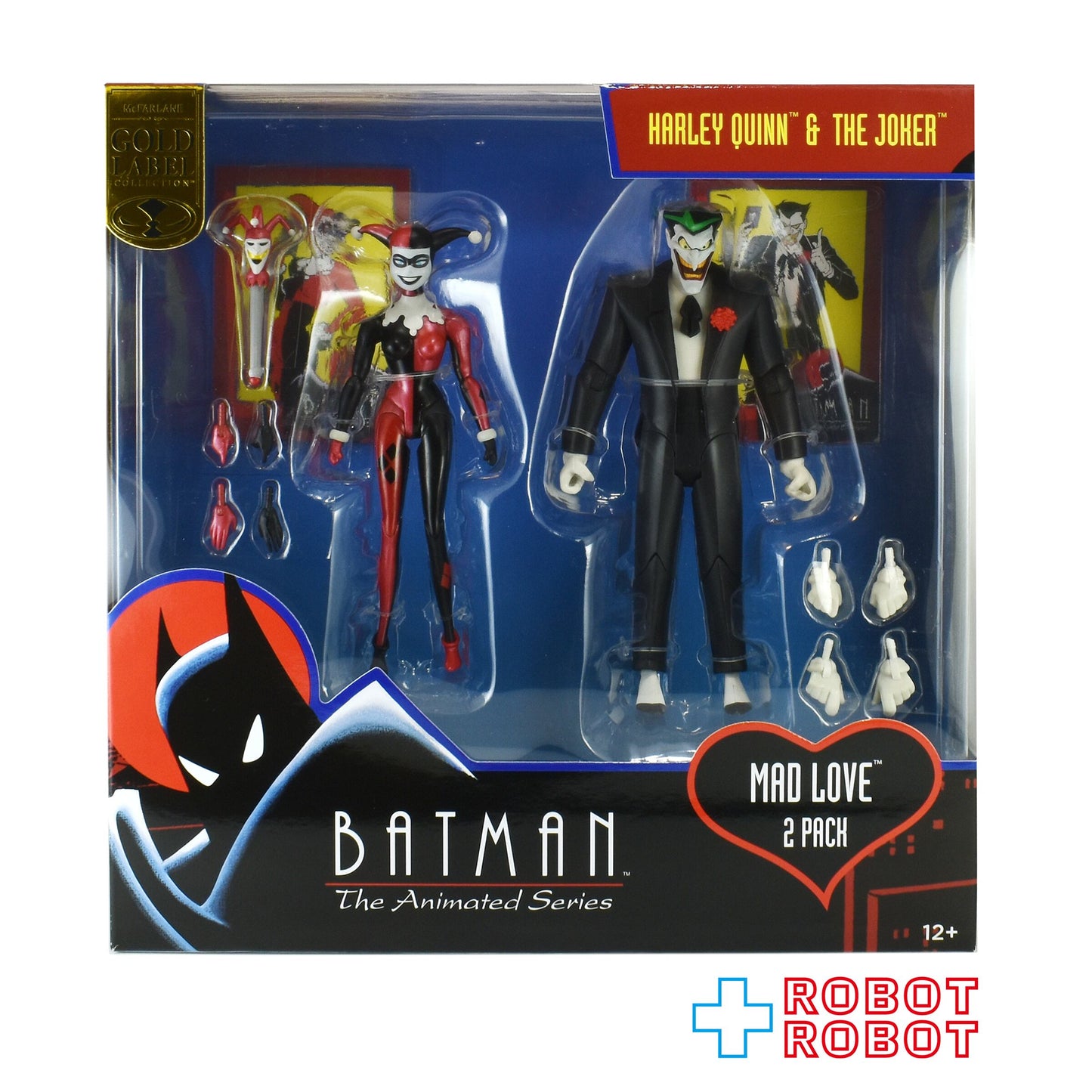 マクファーレン・トイズ DCダイレクト バットマン アニメイテッド ハーレイ・クイン＆ジョーカー（マッドラブ）6インチ アクションフィギュア 国内版 未開封