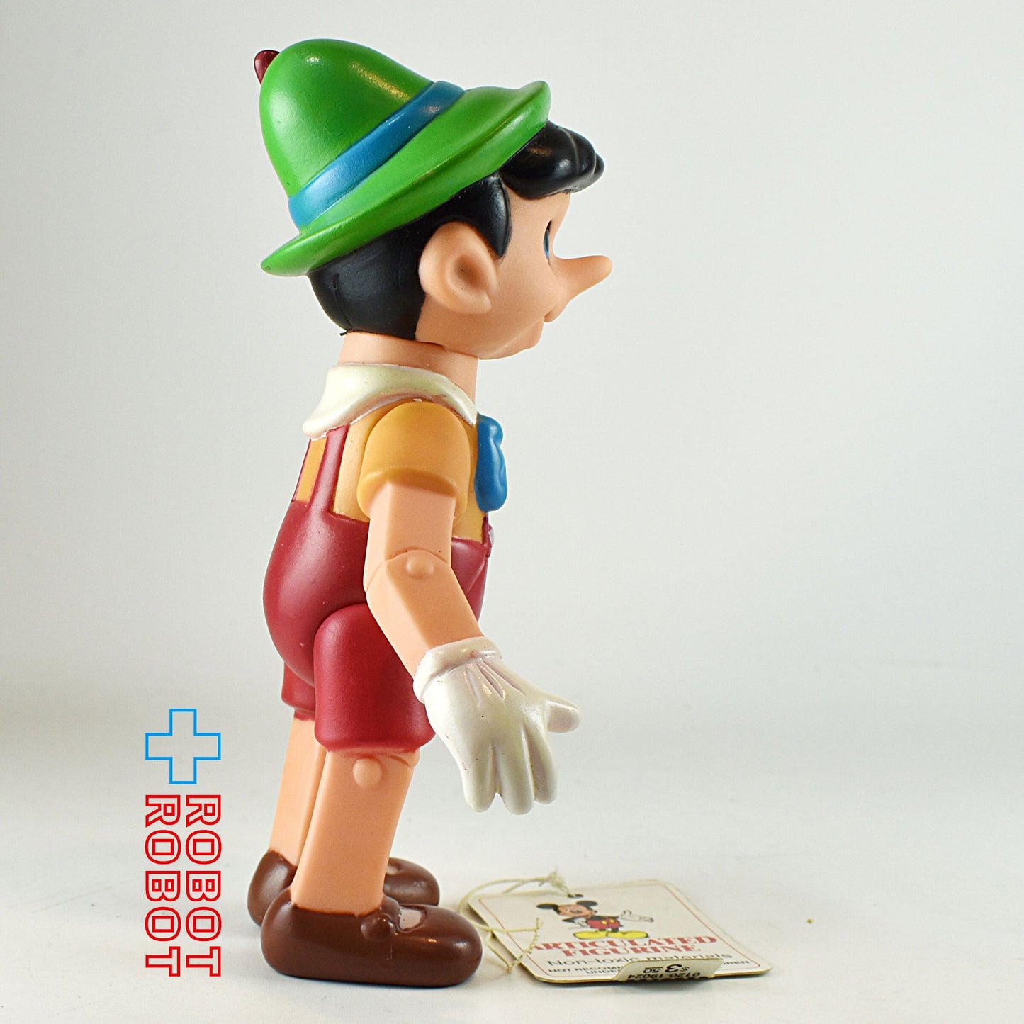 ディズニー ピノキオ 関節可動 ラバードール ソフビ 香港 紙タグ付