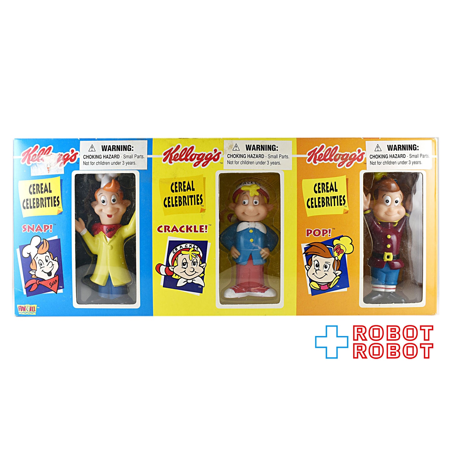 ケロッグ シリアルセレブリティーズ  スナップ！クラックル！ポップ！コレクティブル フィギュアリン 3体セット FUN 4 ALL 未開封 企業物
