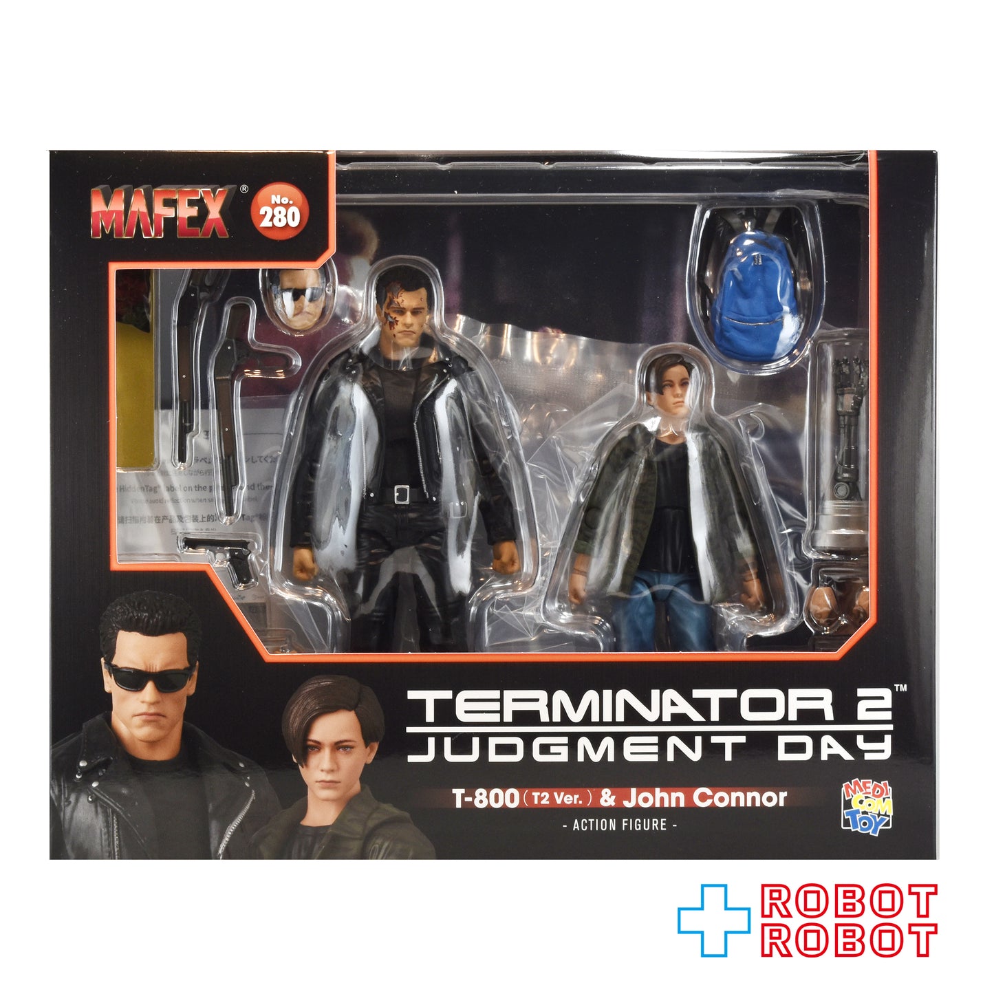 メディコム・トイ MAFEX マフェックス No.280 ターミネーター 2 T-800 & ジョン・コナー アクションフィギュア 未開封