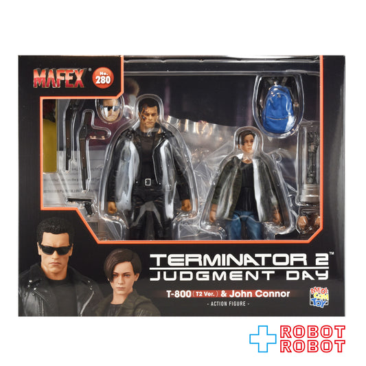 メディコム・トイ MAFEX マフェックス No.280 ターミネーター 2 T-800 & ジョン・コナー アクションフィギュア 未開封