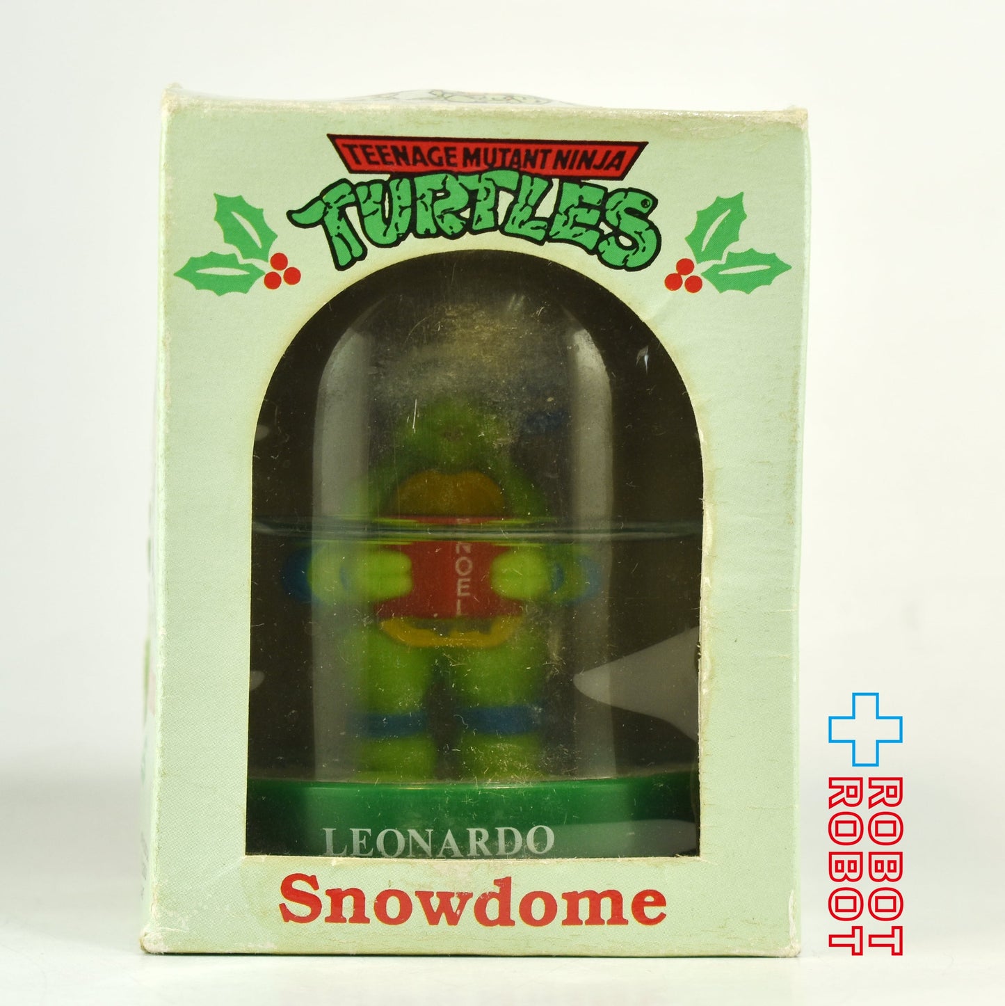 TMNT ティーンエイジ・ミュータント・ニンジャ・タートルズ レオナルド クリスマス スノードーム 1990 開封箱付き
