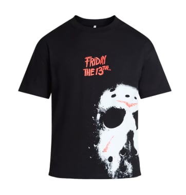 Tシャツ 13日の金曜日 クロップドグラフィック Tシャツ