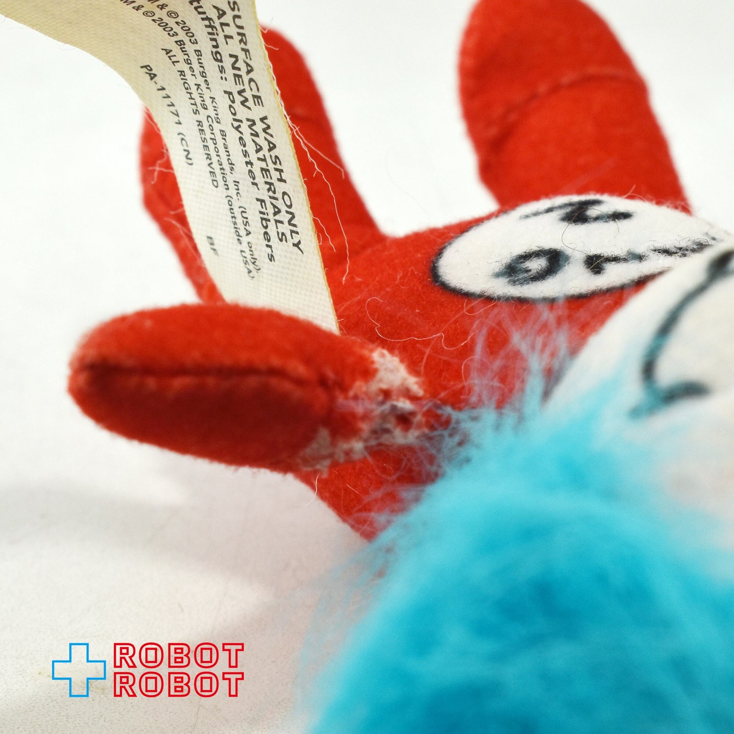 バーガーキング ドクター・スース  キャット・イン・ザ・ハット シング2 ミニぬいぐるみ人形 2003