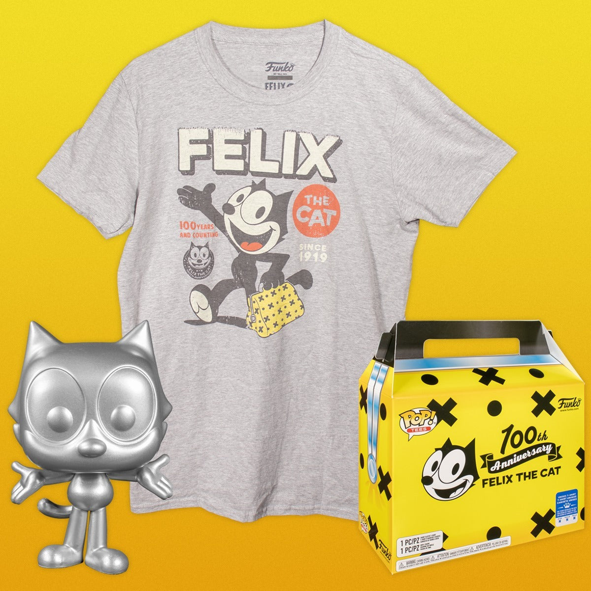 ファンコ POP! Tees フィリックス・ザ・キャット 100周年記念版 (ターゲット限定) Lサイズ 未開封