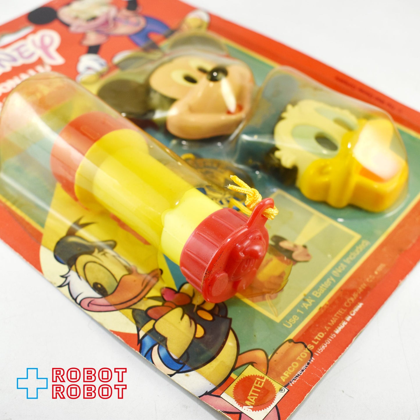 マテル ディズニー ミッキー＆ドナルド ファンフェイス フラッシュライト 懐中電灯  未開封