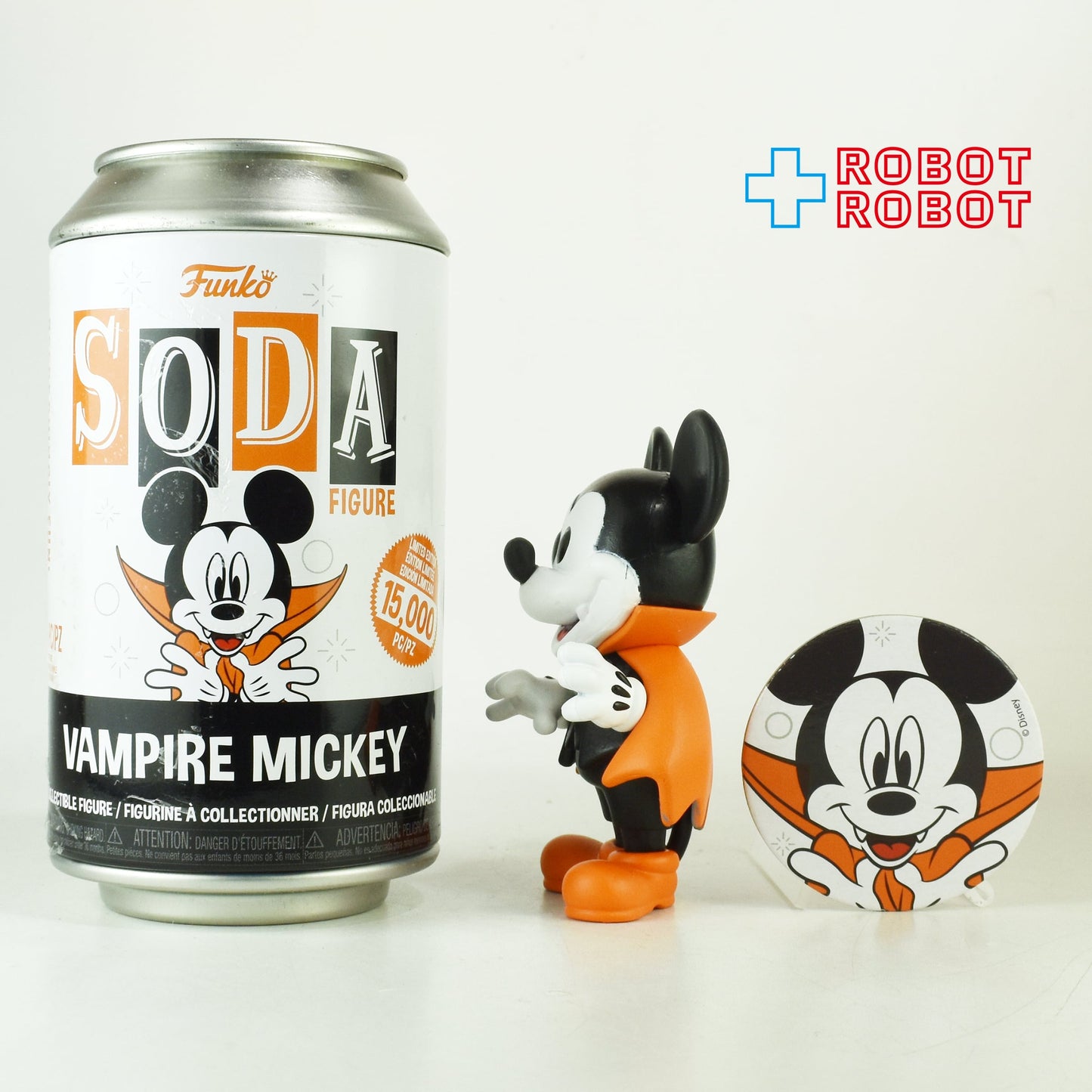 ファンコ SODA ソーダ缶 ディズニー ヴァンパイア ミッキーマウス フィギュア 缶入り