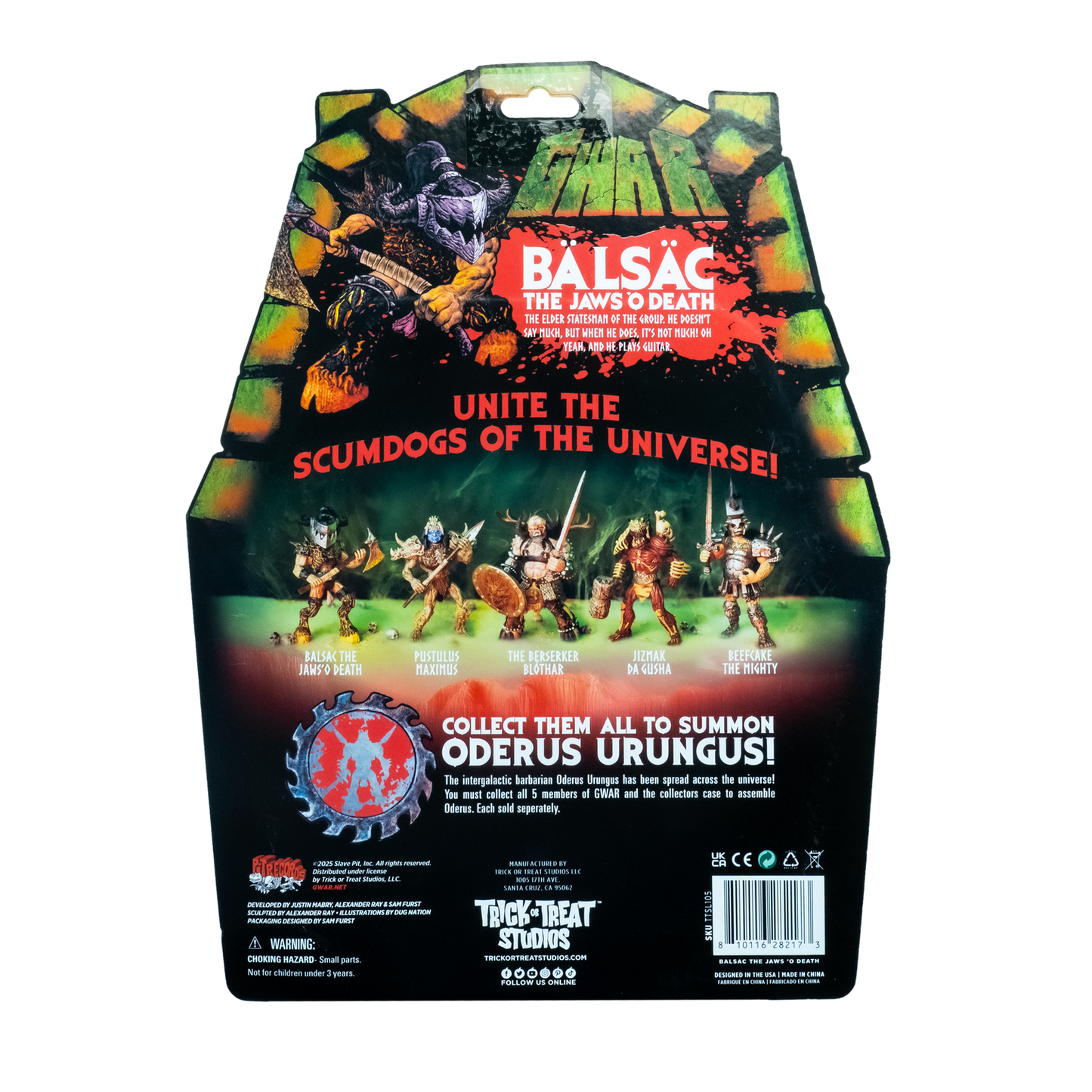 トリックオアトリートスタジオ グワァー バルサック (マイク・デルクス)  6インチ アクションフィギュア 未開封