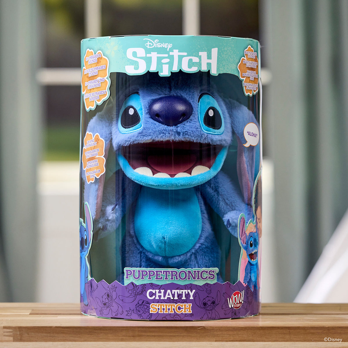 ワオ・スタッフ パペットロニクス・デラックス ディズニー スティッチ / おしゃべりスティッチ トーキング ぬいぐるみ 未開封