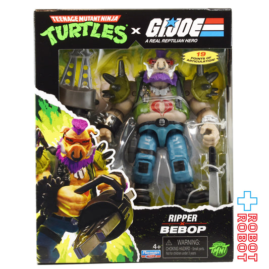 プレイメイツ ティーンエイジ・ミュータント・ニンジャ・タートルズ TMNT x G.I.ジョー ロックステディ as ブザー アクションフィギュア 未開封