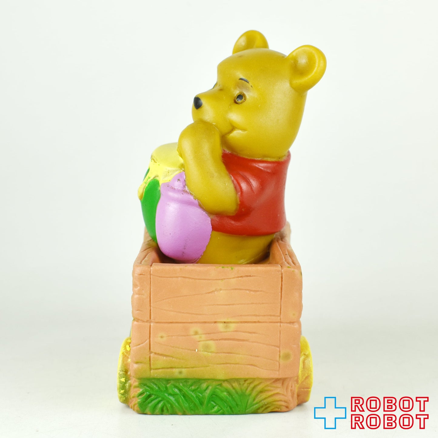 ディズニー くまのプーさん ソフビフィギュア 1979 香港製 ※難有り