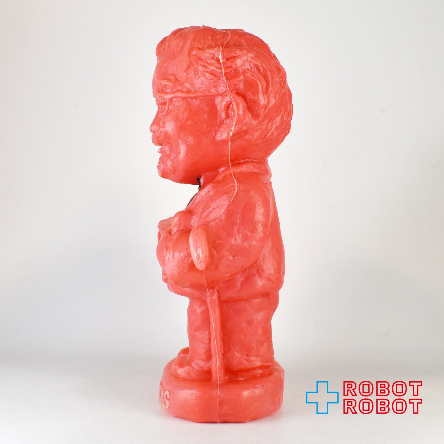 ケンタッキー・フライドチキン カーネル・サンダース プラスチック貯金箱 フィギュア レッド 1972 ※難有り