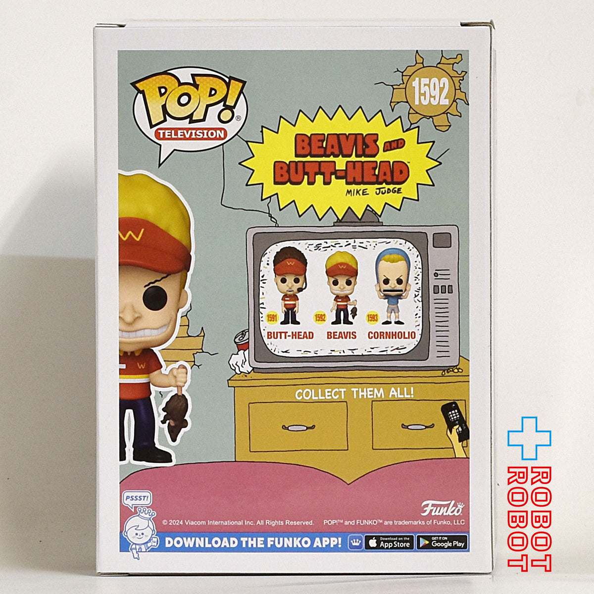 ファンコ POP! テレビジョン 1592 ビーバス & バットヘッド ビーバス ビニールフィギュア 箱入未開封