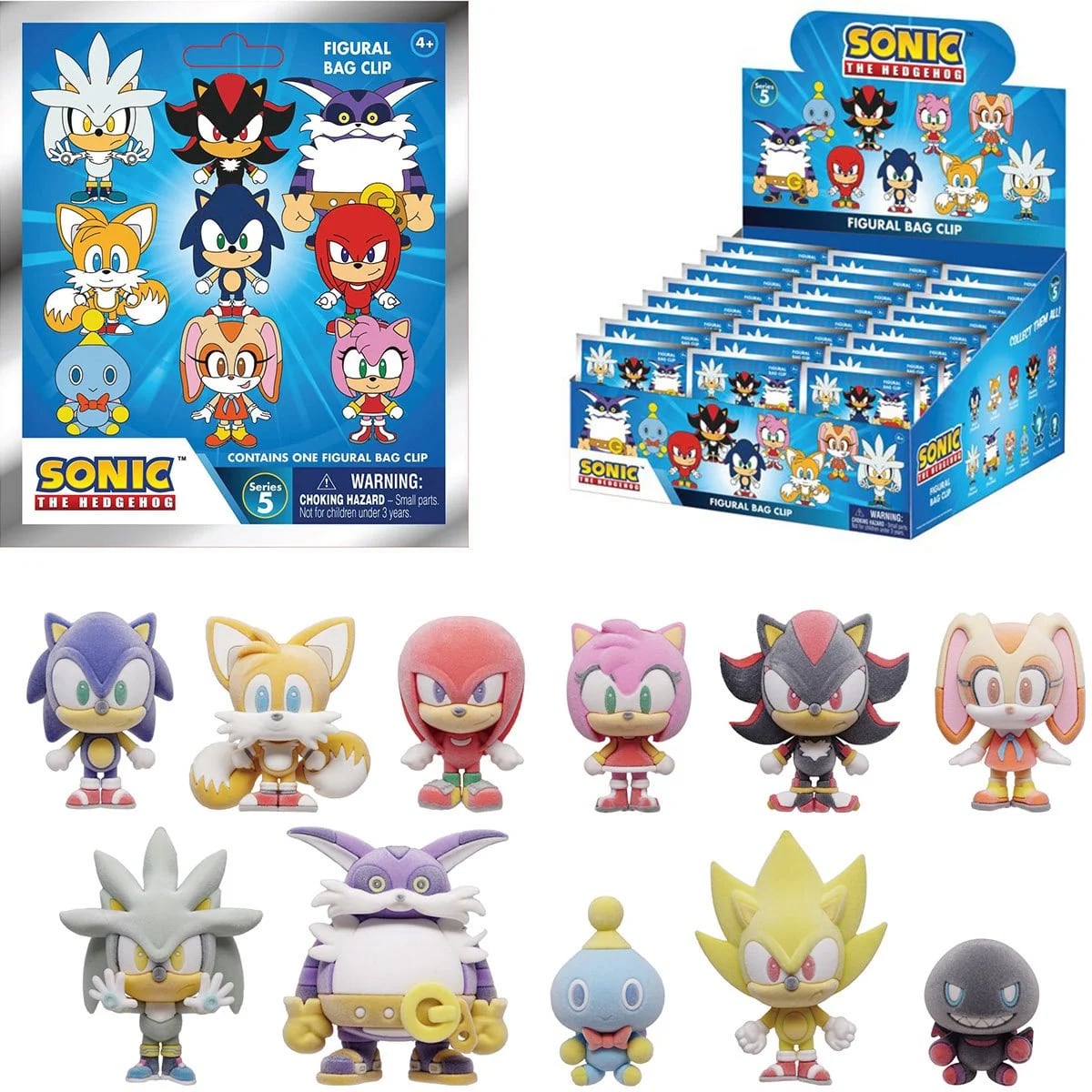 モノグラム 3D フィギュラル バッグ クリップ ソニック・ザ・ヘッジホッグ シリーズ5 1パック 未開封