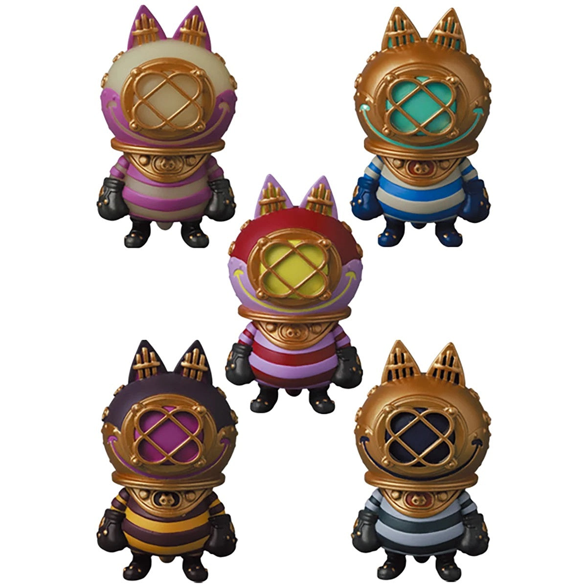 メディコム VAG Vinyl Artist Gacha [シリーズ34] 潜水服チーシャ 全5種セット ４号店商品