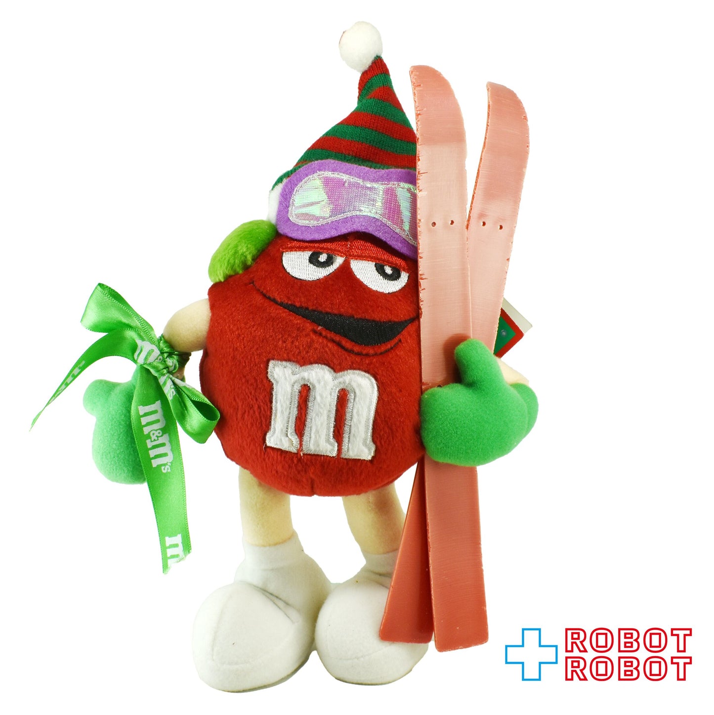 M&M's スキー レッド エムアンドエムズ ぬいぐるみ人形 紙タグ付き