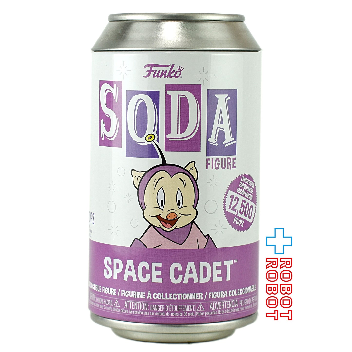 ファンコ SODA ソーダ缶 ルーニー・テューンズ ダック・ドジャース スペース・カデット ビニールフィギュア 缶入り