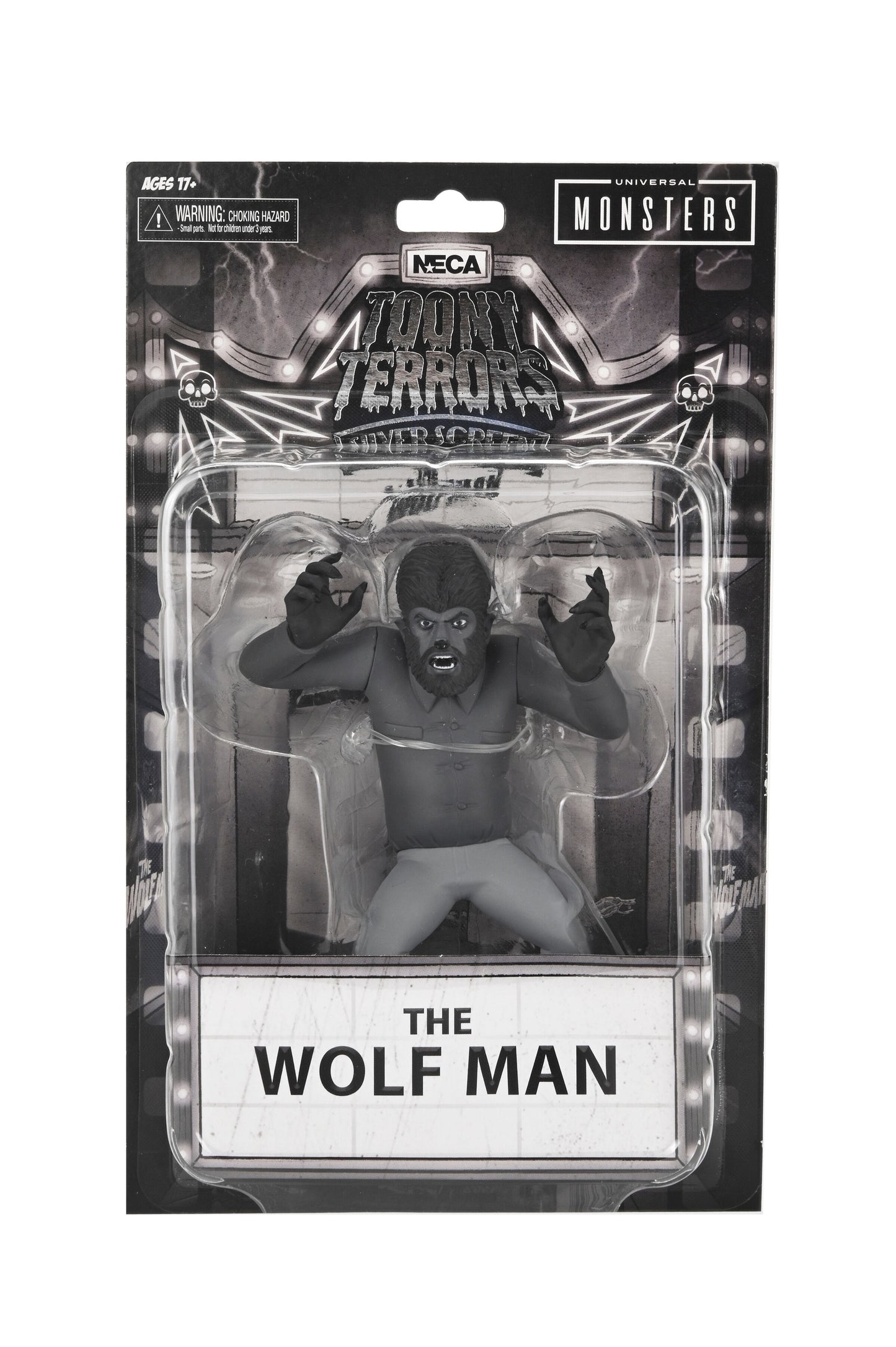 ネカ トゥーニーテラーズ スタイライズド ユニバーサルモンスターズ 狼男 シルバースクリーン Ver. 6インチ アクションフィギュア 未開封