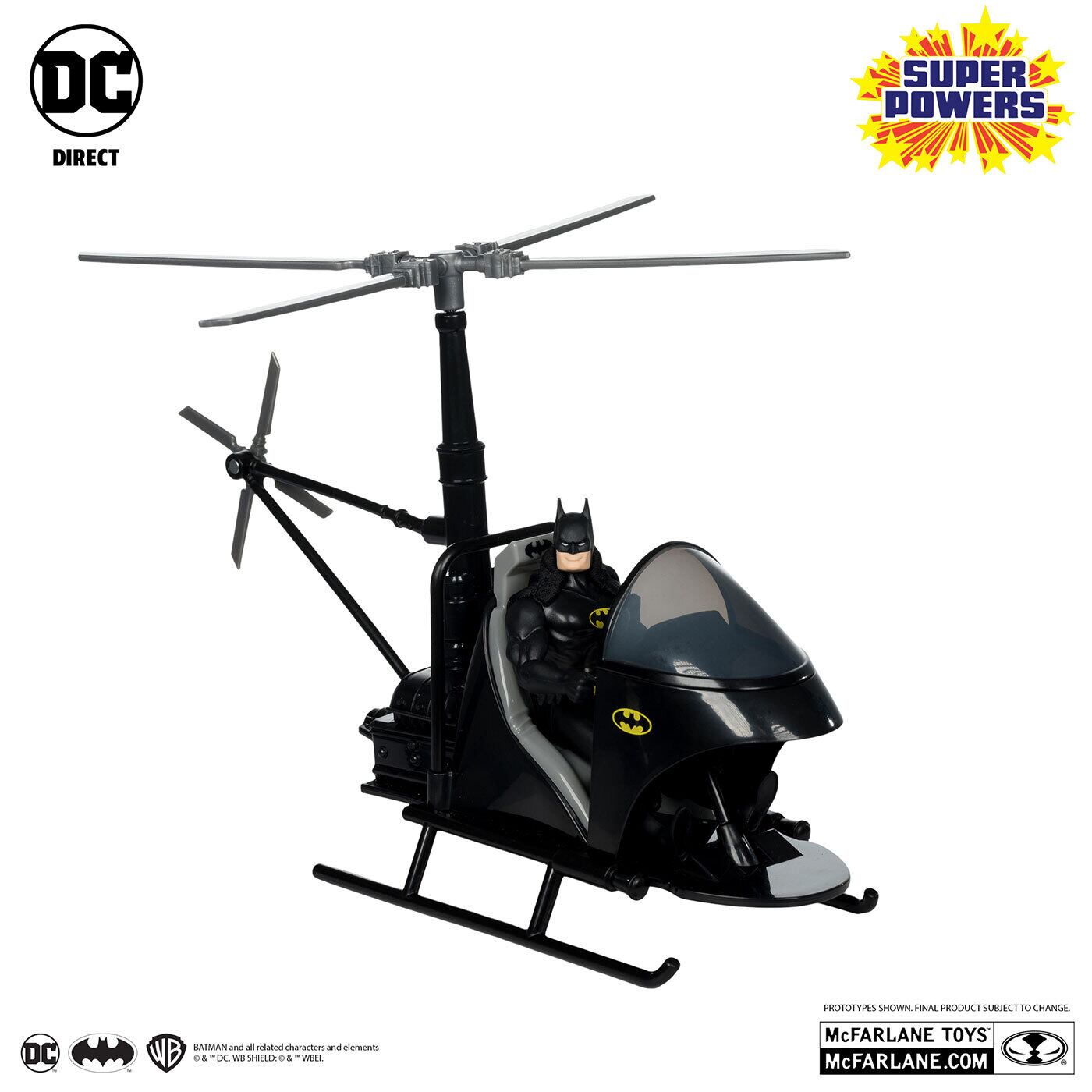 マクファーレン・トイズ DCダイレクト DCスーパーパワーズ バットマン & バットウィング & ワーリーバット 4インチ ビークル 国内版 未開封