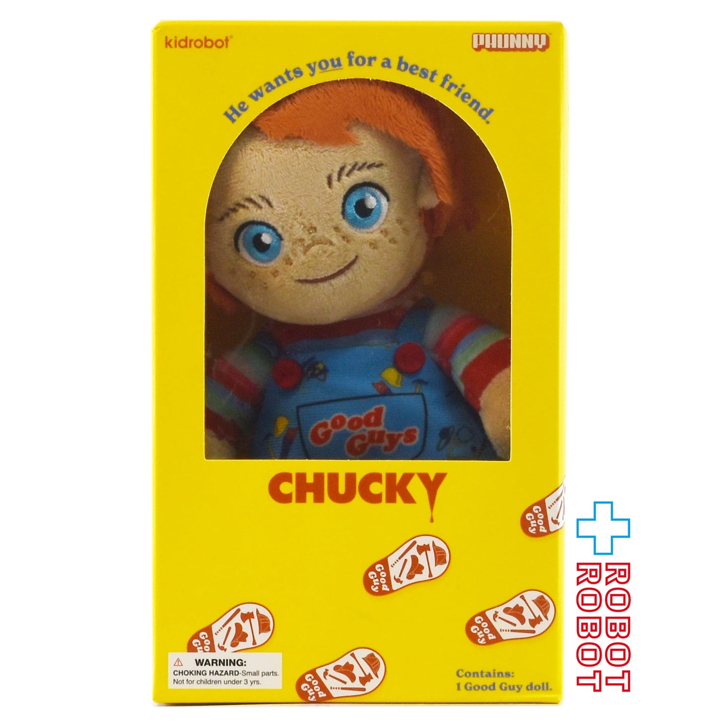 キッドロボット チャイルド・プレイ グッドガイ・チャッキー ファニープラッシュ ぬいぐるみ人形 未開封