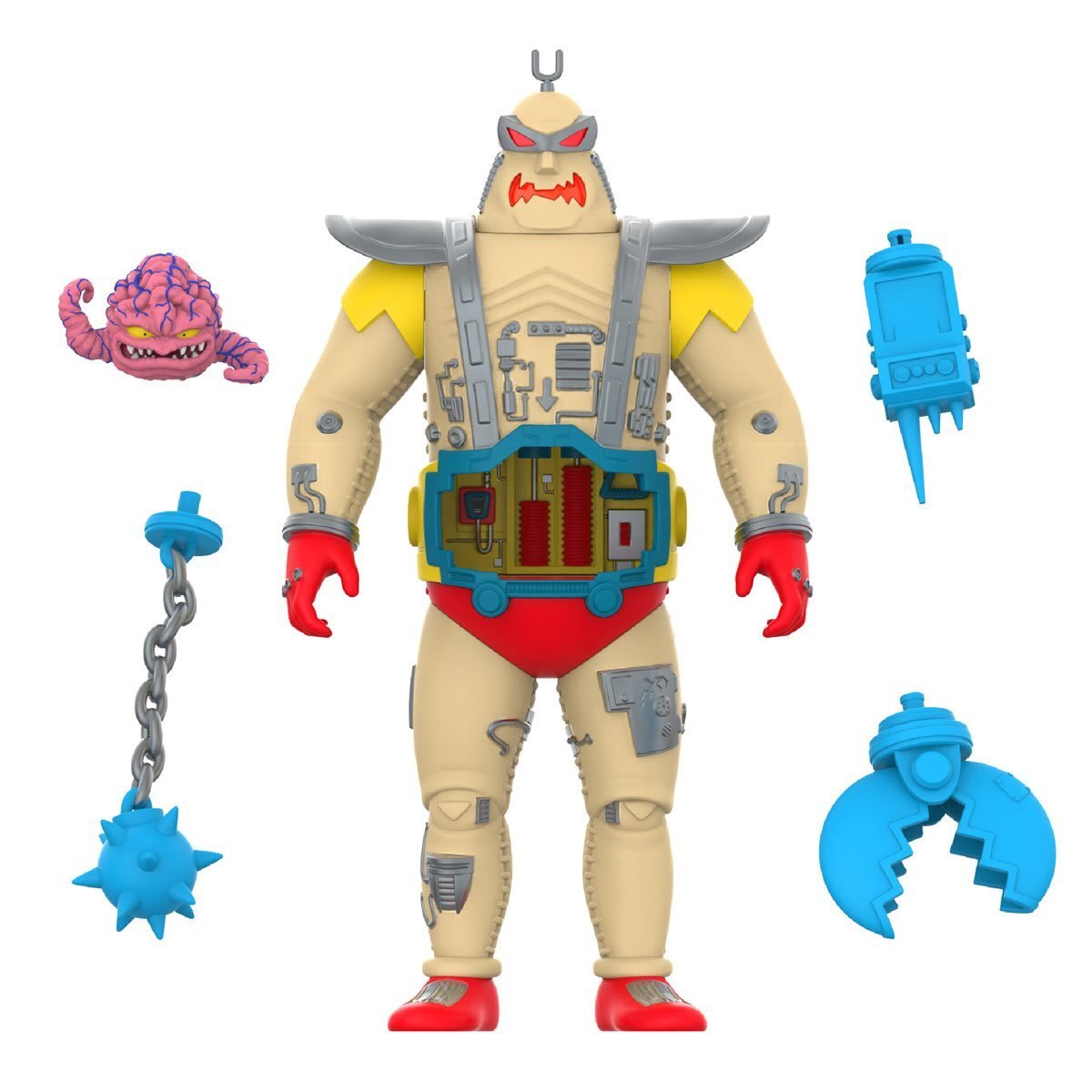 スーパー7 ティーンエイジ・ミュータント・ニンジャ・タートルズ スーパーサイボーグ クランゲ アンドロイドボディー (フルカラー) ビニールフィギュア 開封箱入