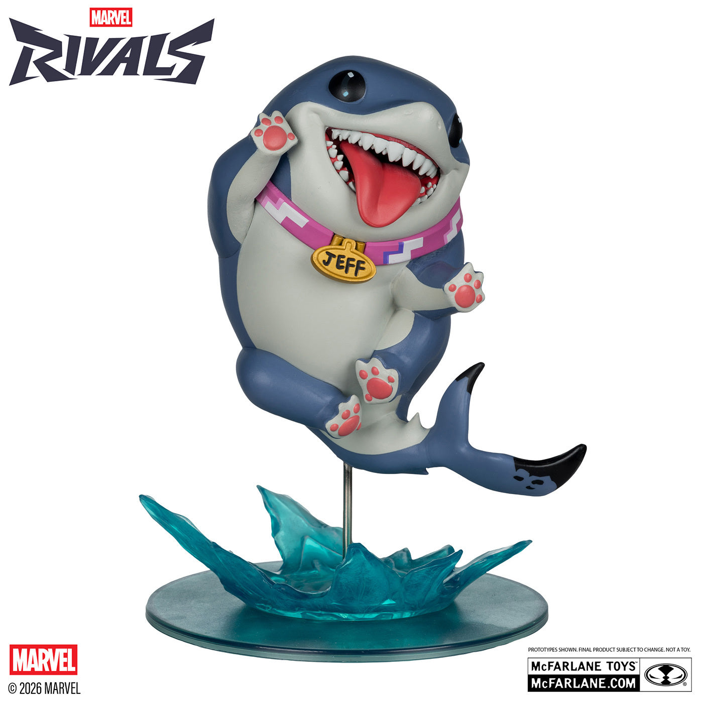 マクファーレン・トイズ マーベル・ライバルズ シーン・フィギュア #001 ジェフ・ザ・ランド・シャーク 1/10 スタチューフィギュア 未開封