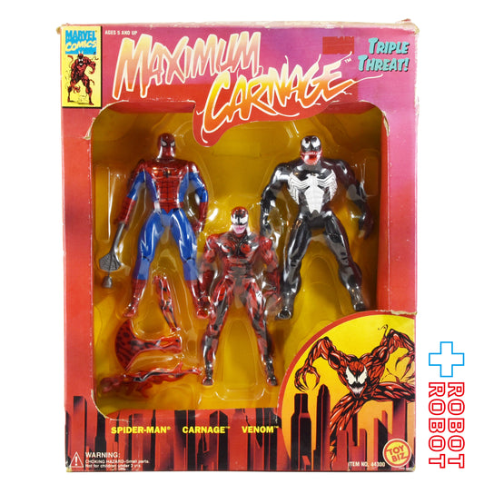 トイビズ マキシマム・カーネイジ スパイダーマン & カーネイジ & ヴェノム アクションフィギュア 3体セット 箱入