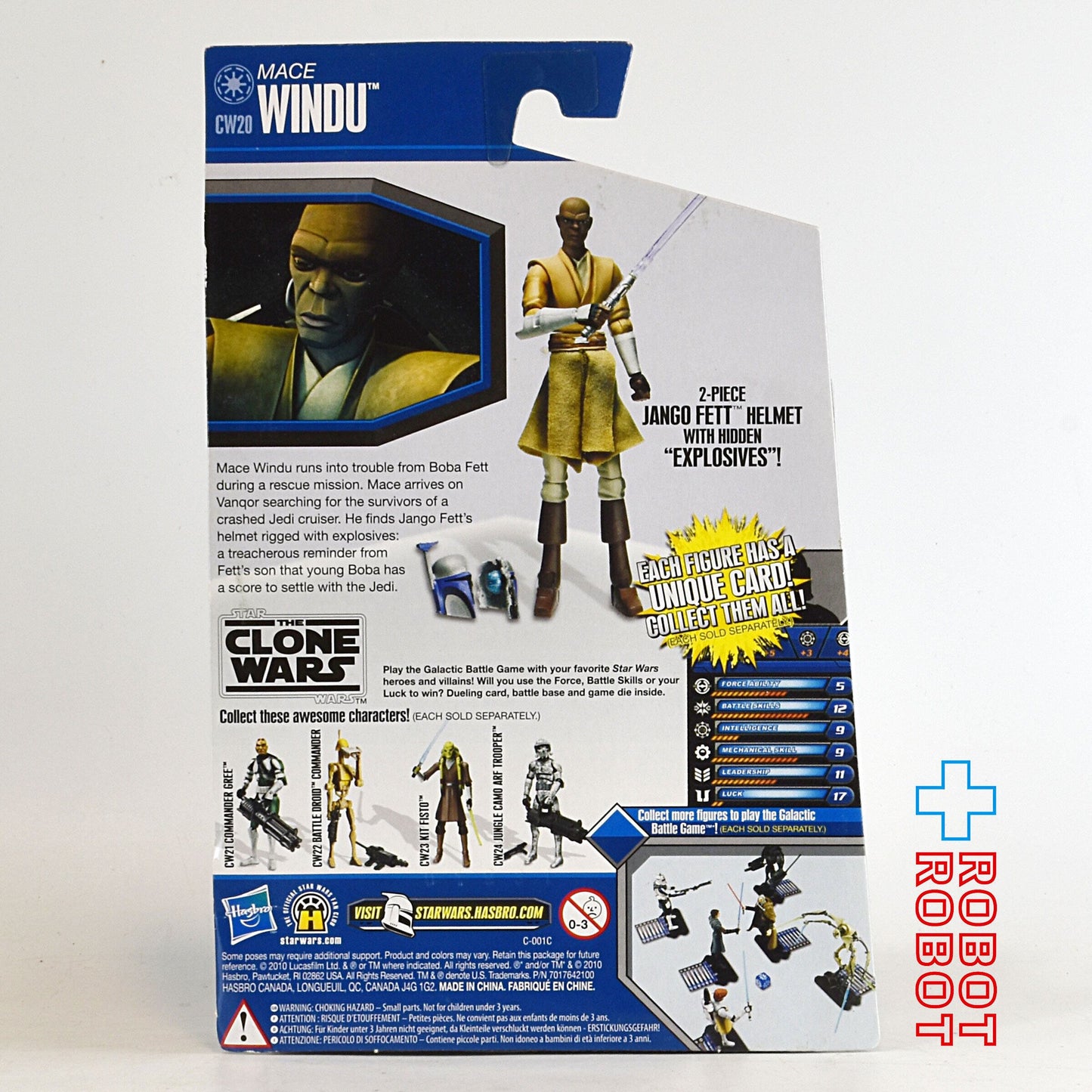 スター・ウォーズ CW2010 CW20 メイス・ウィンドゥ クローン・ウォーズ 3.75インチ アクションフィギュア US版 未開封