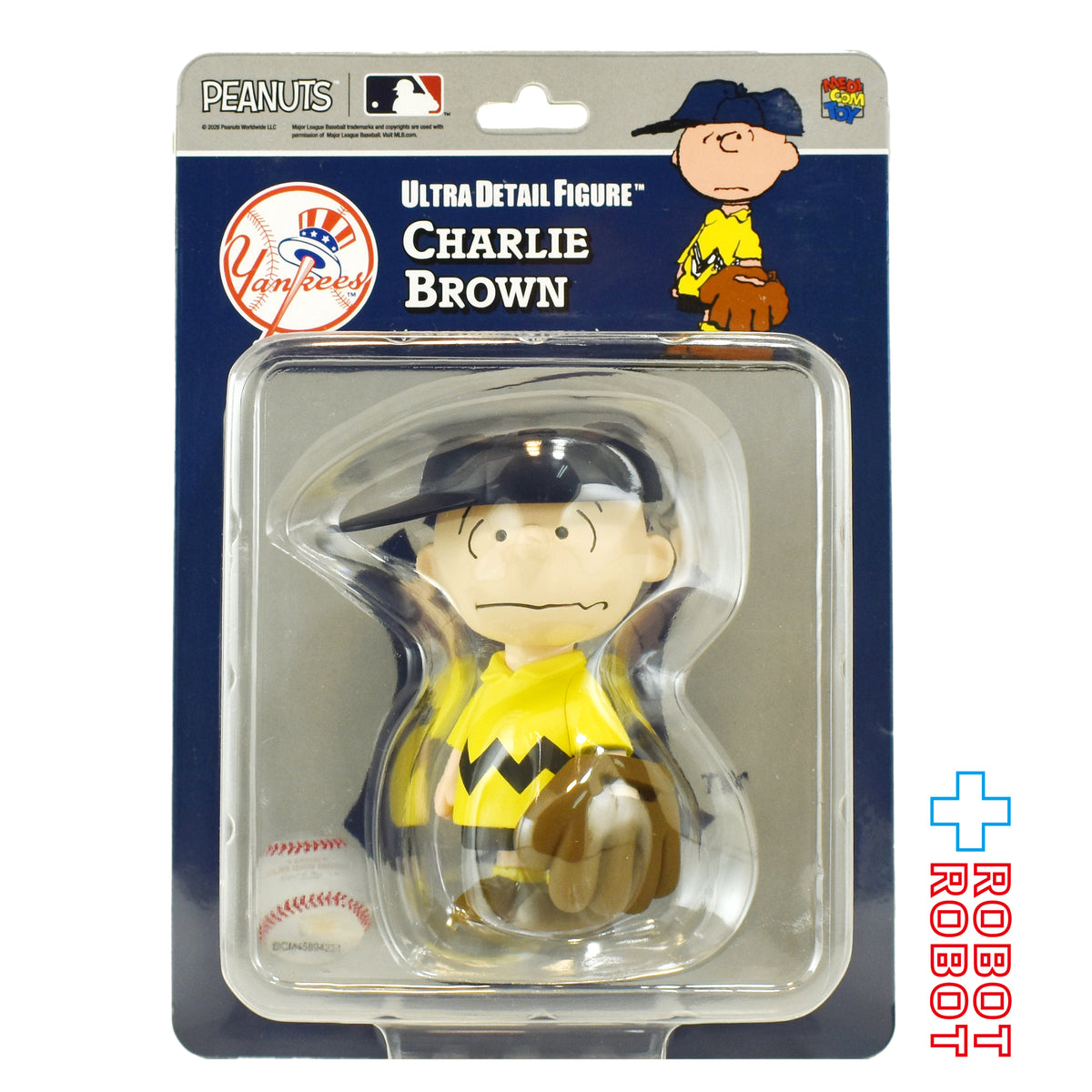 メディコム UDF MLB × ピーナッツ ニューヨーク ヤンキース チャーリーブラウン ビニールフィギュア 未開封
