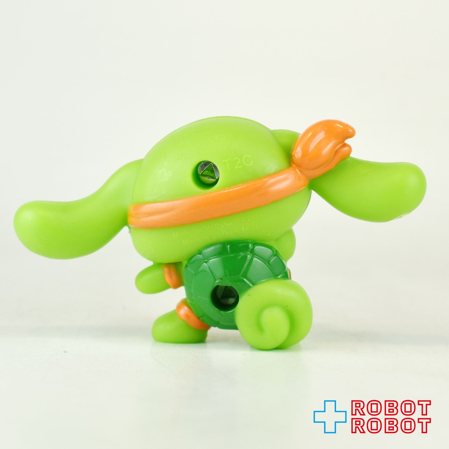 マクドナルド ハローキティ&フレンズ × タートルズ シナモロール × ミケランジェロ フィギュア ハッピーミールトイ 2025 カード付き アメリカ限定 日本未発売