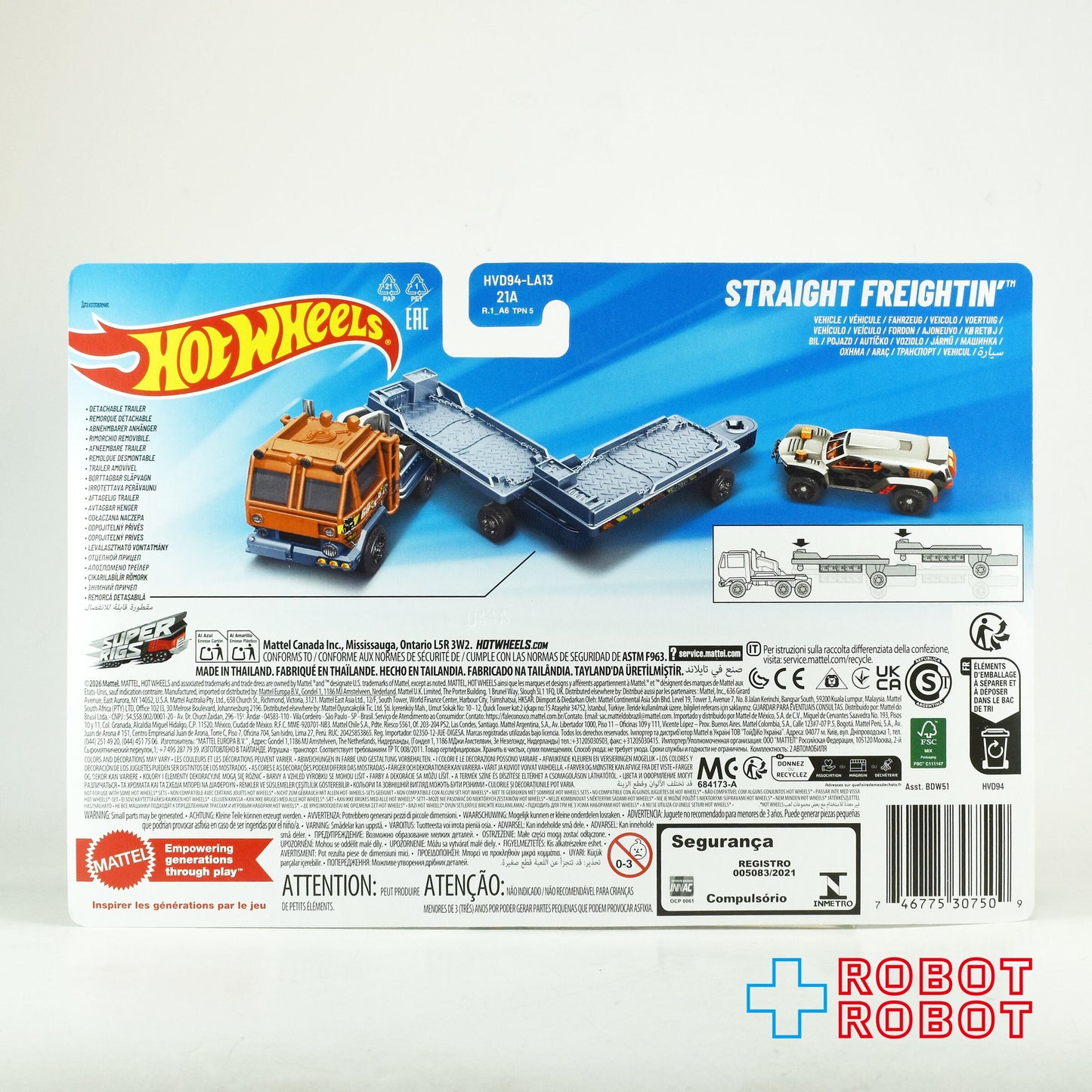 ⚫️ ホットウィール 2026 スーパーリグ ストレート・フレイティン 1/64 ダイキャスト ミニカー 未開封 - ROBOTROBOT