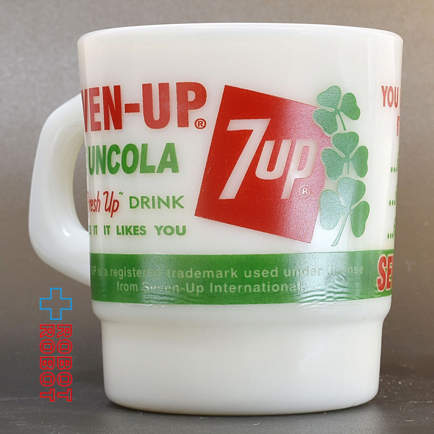 7UP セブンアップ ミルクグラス マグカップ THE UNCOLA