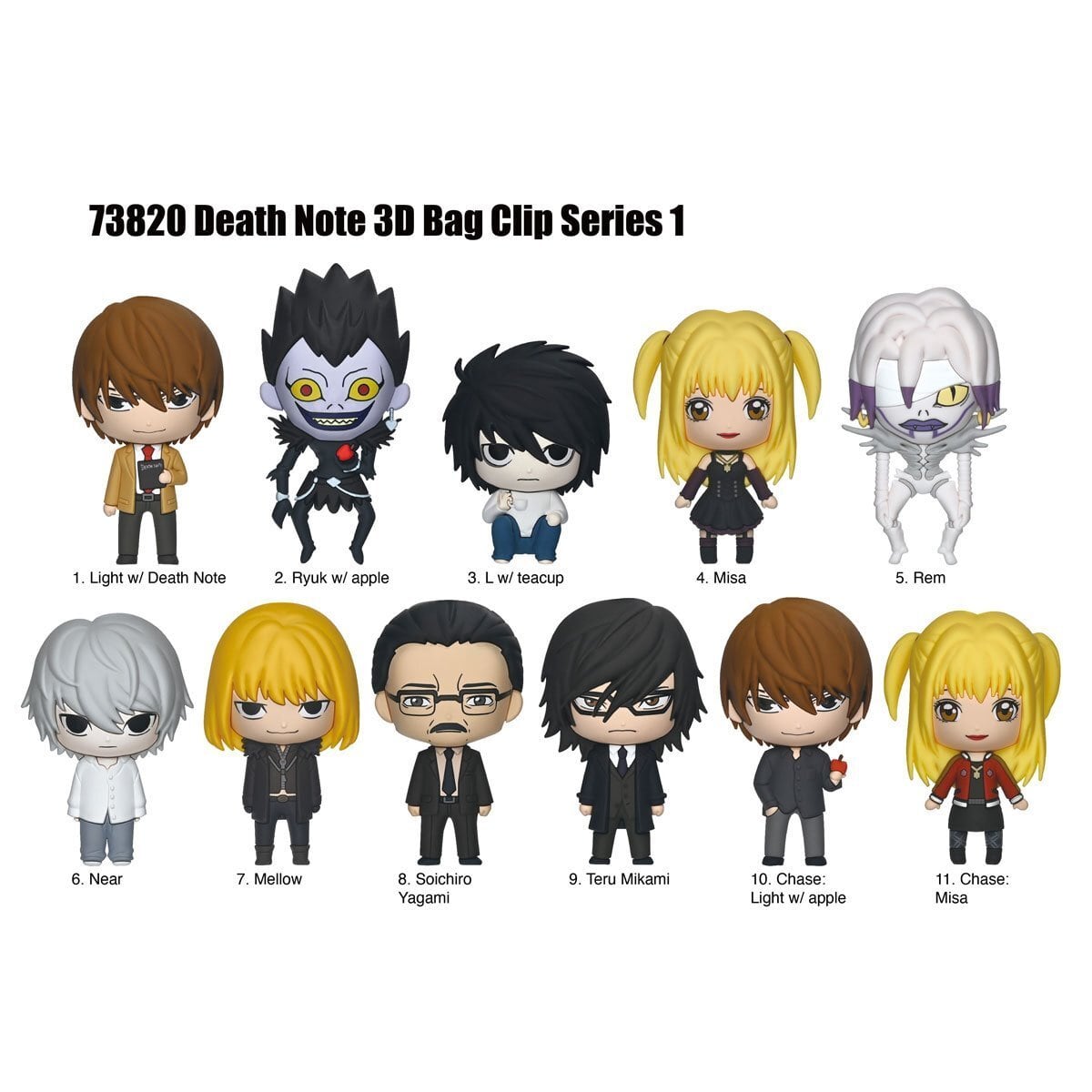 【未開封1パック】DEATH NOTE デスノート　特別版　10枚入り モノグラム フィギュラル バッグ クリップ デスノート 1パック 未開封