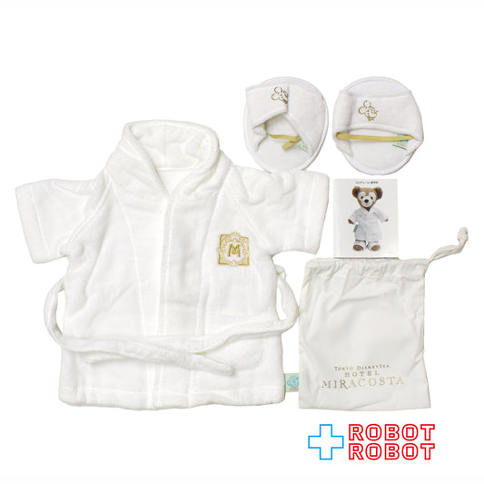 TDS 東京ディズニーシー ホテルミラコスタ ダッフィー ガウン & スリッパ ぬいぐるみ用コスチューム 宿泊者限定 ノベルティ