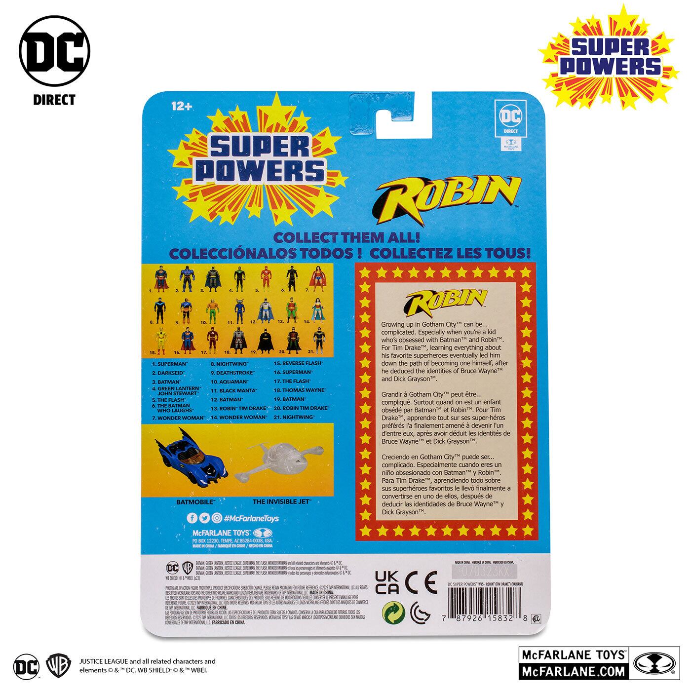 マクファーレン・トイズ DCダイレクト DCスーパーパワーズ #19 ロビン (ティム・ドレイク／ヴァリアント) 4インチ アクションフィギュア 国内版 未開封