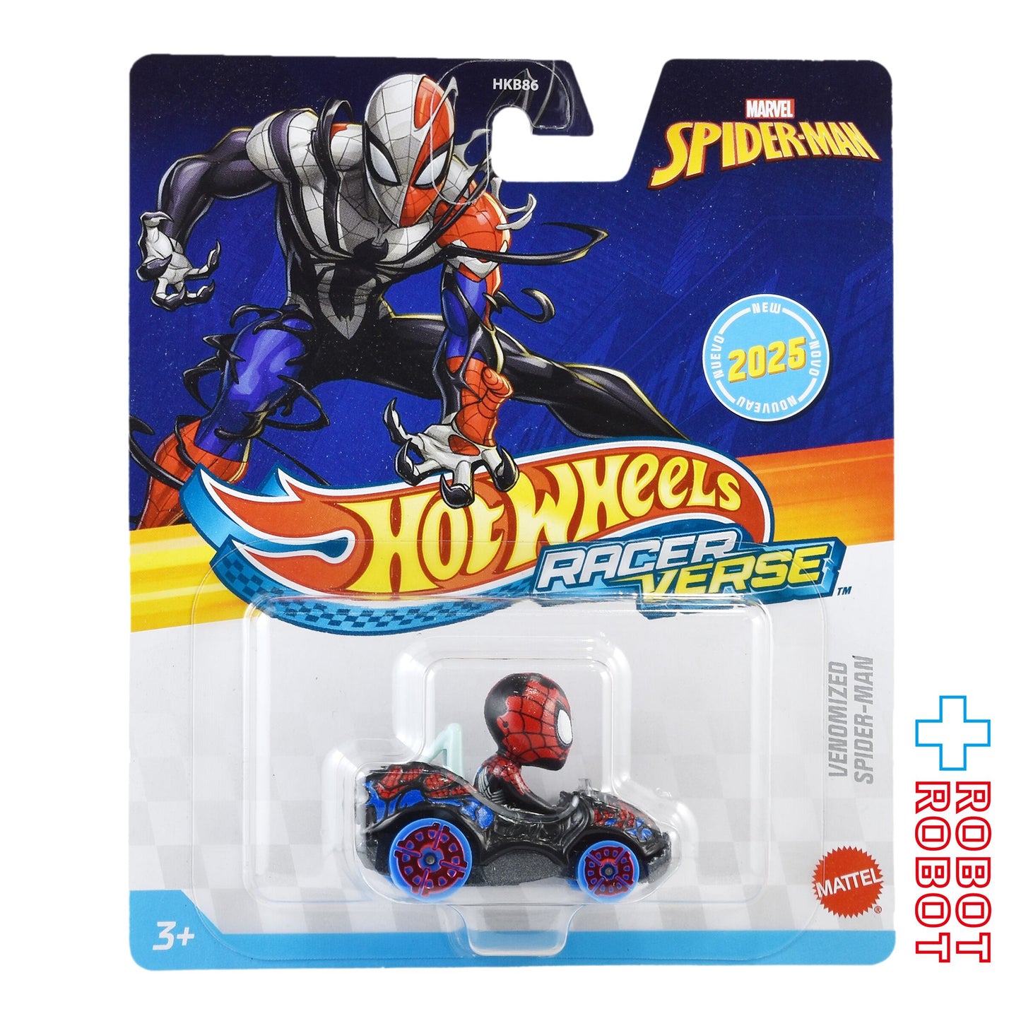ホットウィール レーサーバース 2025 スパイダーマン / スパイダーマン ヴェノムVer ダイキャスト メタルビークル ミニカー 未開封